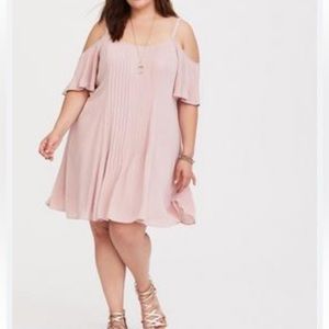 Women’s Torrid Mauve Cold Shoulder Dress Plus Size 00